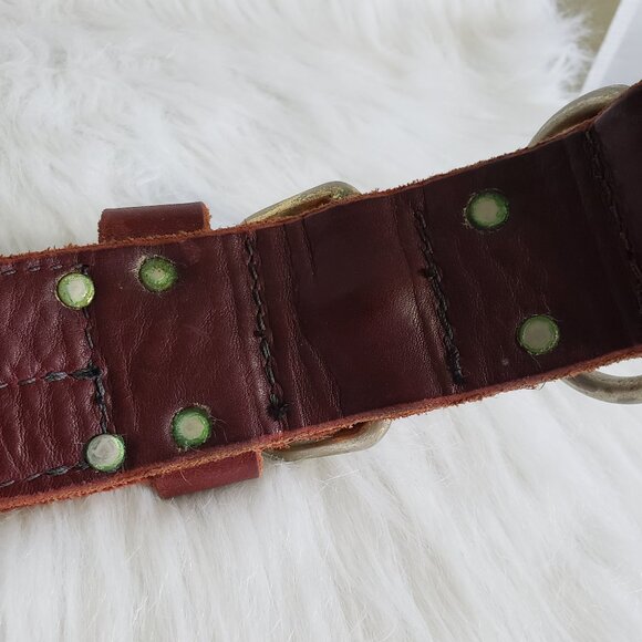 Signature K9 Heavy Duty Agitation Collar with Handle, 2-Inch, Burgundy - Picture 3 of 8